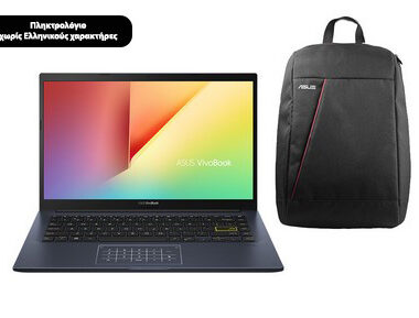 ASUS Vivobook X413JA-EB120T 14.0" FHD (i5-1035G1/8GB/512GB/Windows 10 Home) με Nereus V2 Backpack