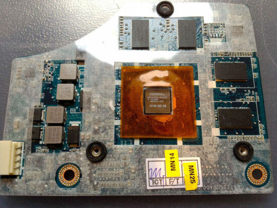 Κάρτα γραφικών Nvidia Gt330m για Laptop Toshiba Satellite P500 P505 Datz2gubad0
