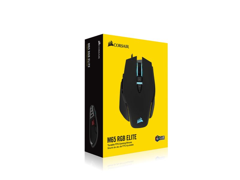 Corsair Wired Gaming Mouse M65 Elite Tunable Fps 18.000 Dpi - Black - Ch-9309011-eu