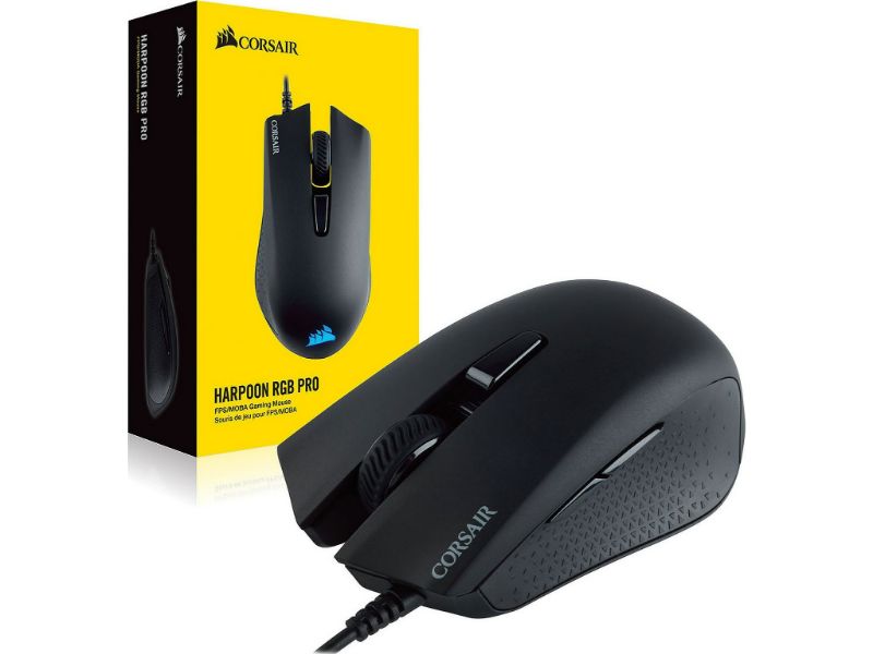 Corsair Wired Optical Gaming Mouse Harpoon RGB Pro FPS/MOBA 12.000 Dpi – Black – CH-9301111-EU