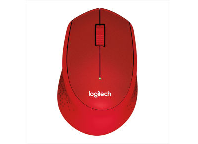 Mouse Logitech M330 Wrls Silent Plus Red