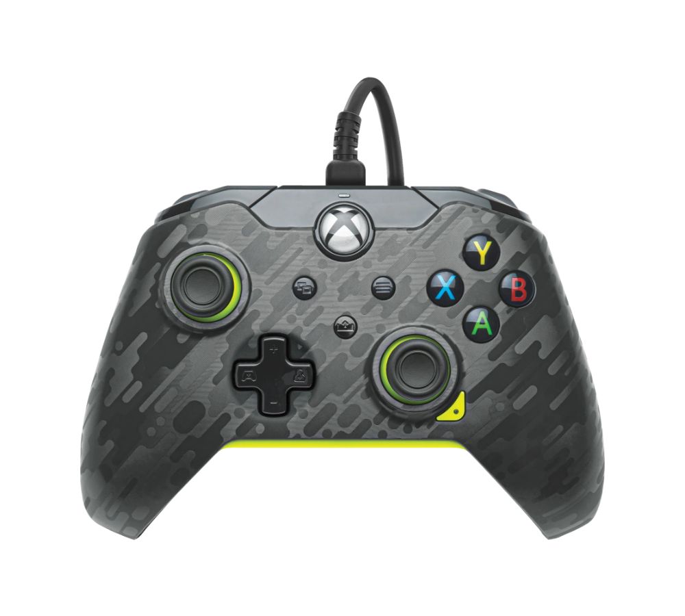 Pdp - Wired Controller for Xbox Series X/s and Pc Yellow/black Camo
