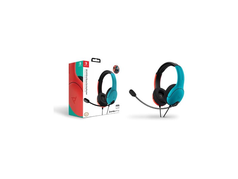 Pdp - Wired Gaming Headset for Nintendo Switch Blue/red Lvl40