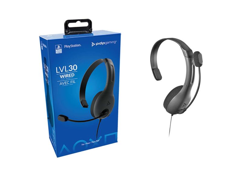 PDP - Wired Gaming Headset for Playstation Grey LvL30