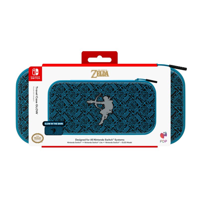 Pdp - Slim Deluxe Travel Case for Nintendo Switch Zelda Glow