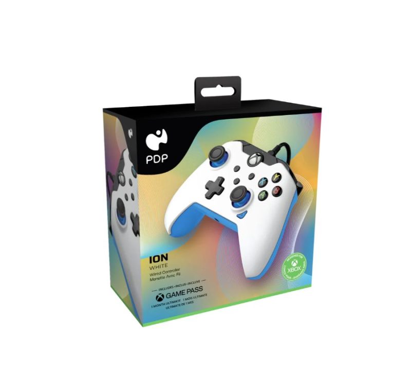 Pdp - Wired Controller for Xbox Series X/s and Pc Blue/white