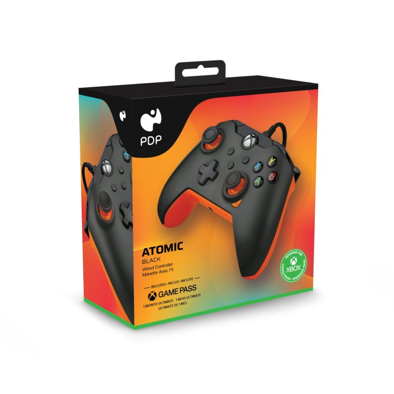 Pdp - Wired Controller for Xbox Series X/s and Pc Orange/black