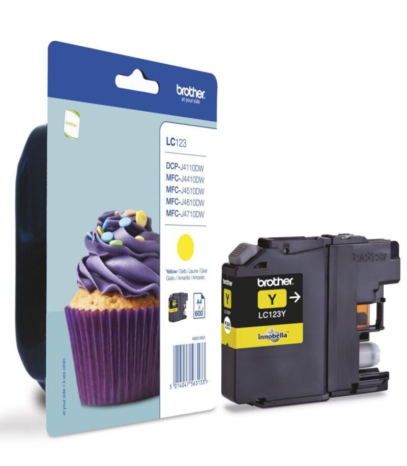 Ink Brother LC-123Y Yellow - 0,6k