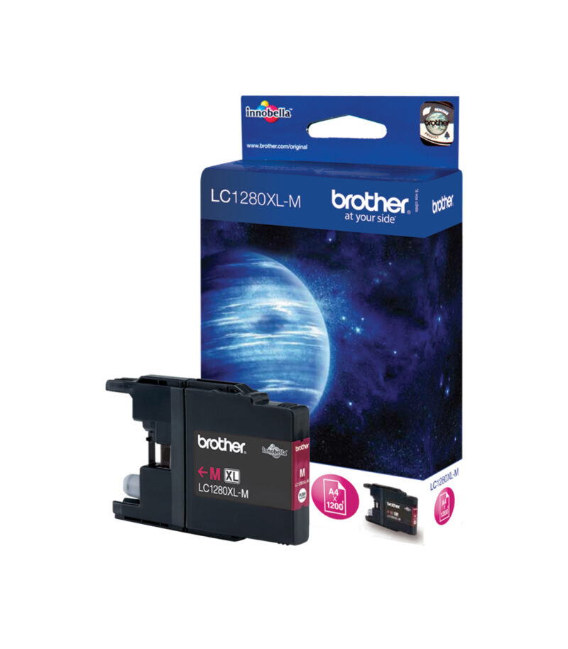 Ink Brother LC-1280XLM High Yield Magenta - 1.200Pgs