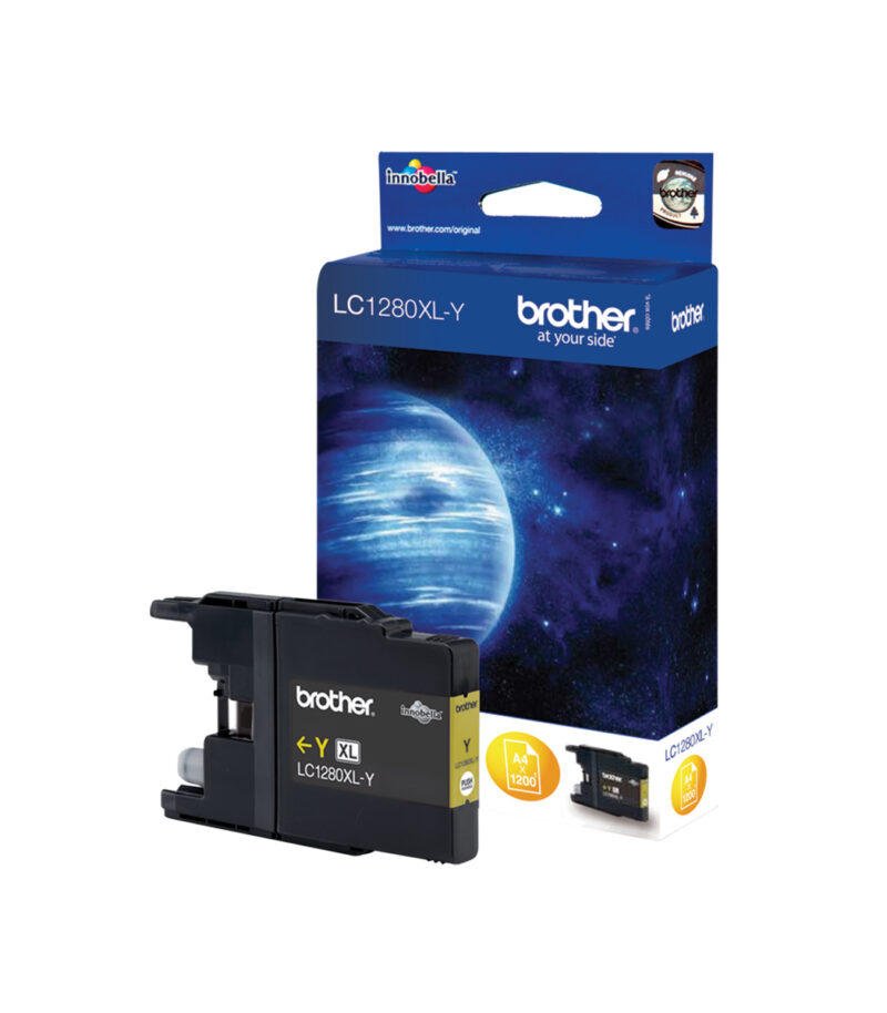 Ink Brother LC-1280XLY High Yield Yellow - 1.200Pgs