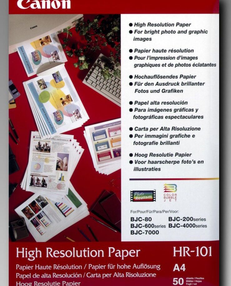 High Resolution Paper Canon HR-101N A4 200Shts 106g