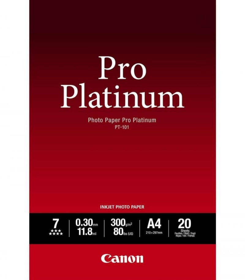 Paper Canon Pro-Platinum PT-101 A4 20Shts 300gr