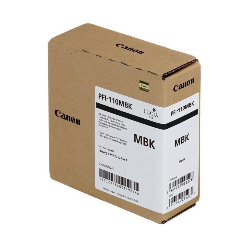 Ink Pingment Canon PFI-110MBK Matte Black 2363C001 160ml