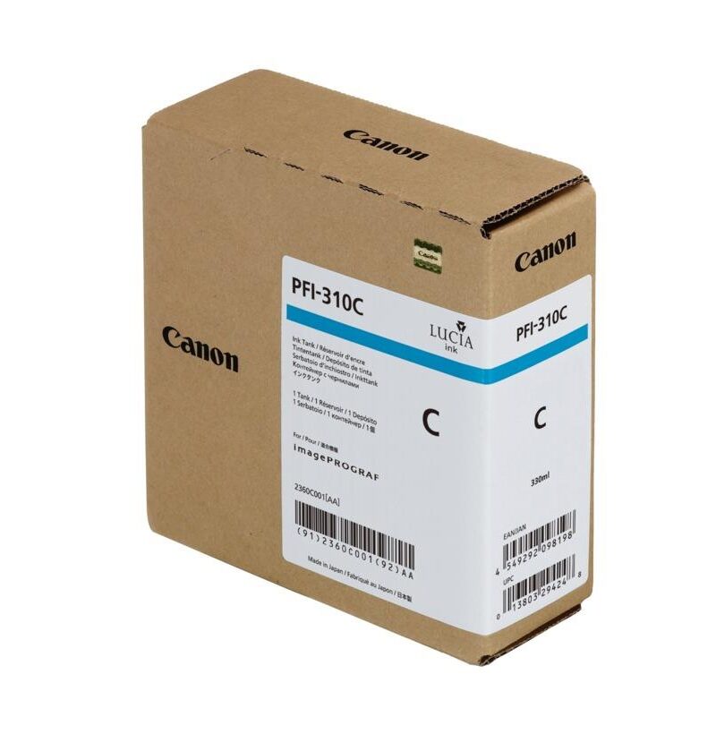 Ink Pingment Canon PFI-310C Cyan 2360C001 330ml