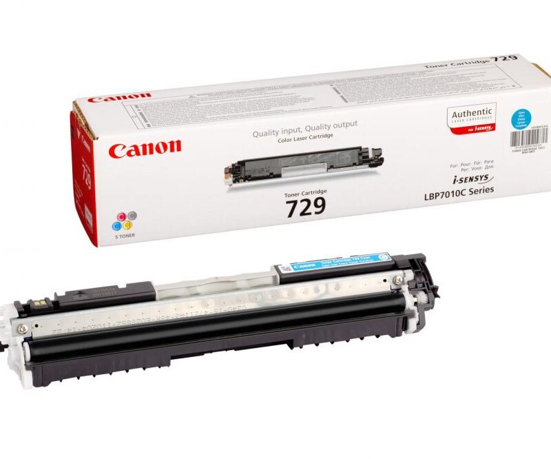 Toner Laser Canon Cartridge 729 Cyan - 1.0K Pgs