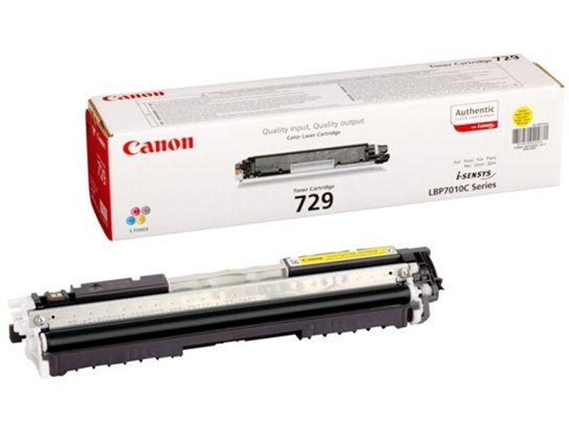 Toner Laser Canon Cartridge 729 Yellow - 1.0K Pgs