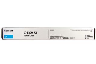 Toner Copier Canon C-EXV51C Cyan -60K Pgs