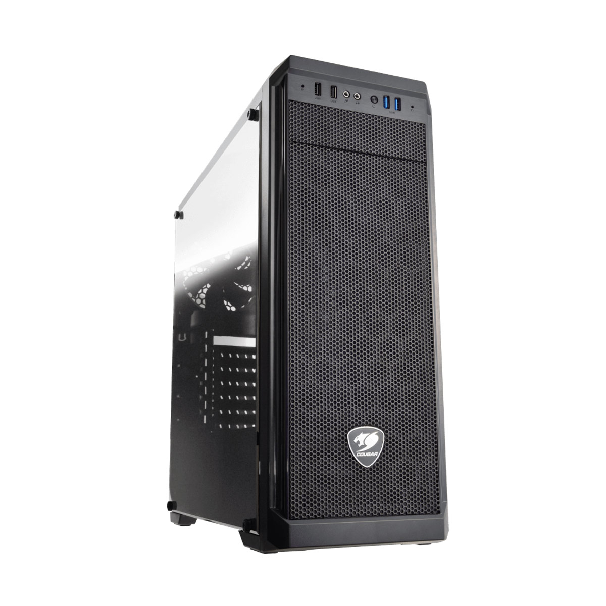 Cougar PC Case MX330-G Midi Tower Black - CGR-5NC1B-G