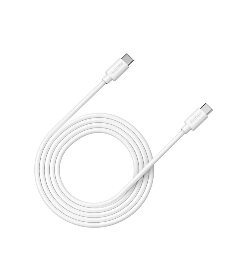 Canyon Cable UC-9 USB-C to USB-C 100W 1.2m White - CNS-USBC9W
