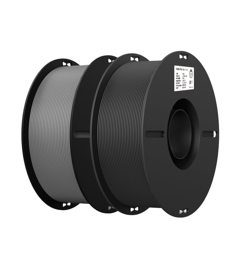 Creality Ender PLA Value Pack, Grey 1kg - Black 1kg - 3301010364