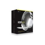 Corsair Wireless Gaming Headset HS80 Max RGB Dolby Atmos - White - CA- 9011296-EU