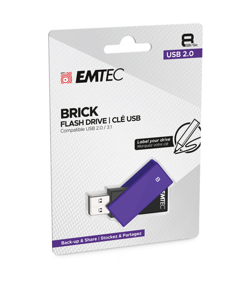 Emtec USB2.0 C350 8GB Purple - ECMMD8GC352
