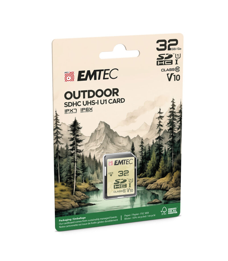 Emtec SD 32GB UHS-I U1 V10 Outdoor - ECMSD32GHCU1OR