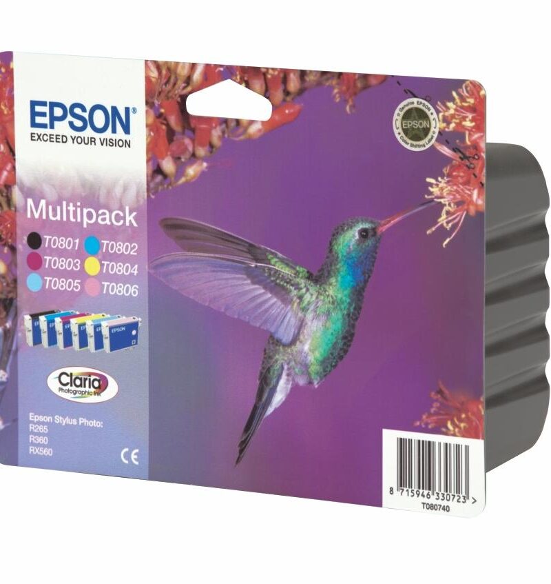 Ink Epson T0807 C13T08074020 Multipack 6 Colours