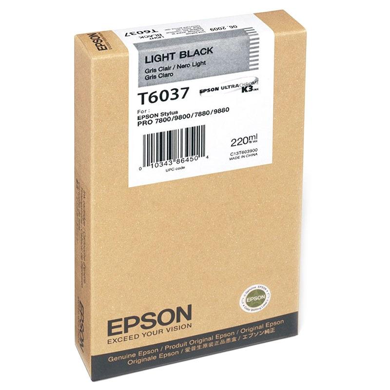 Ink Epson T6037 C13T603700 Light Black High Capacity - 220ml