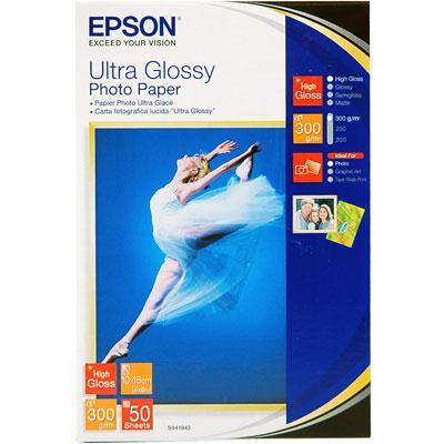 Ultra Glossy Photo Paper, 10x15cm (4x6″), 50 sheets.