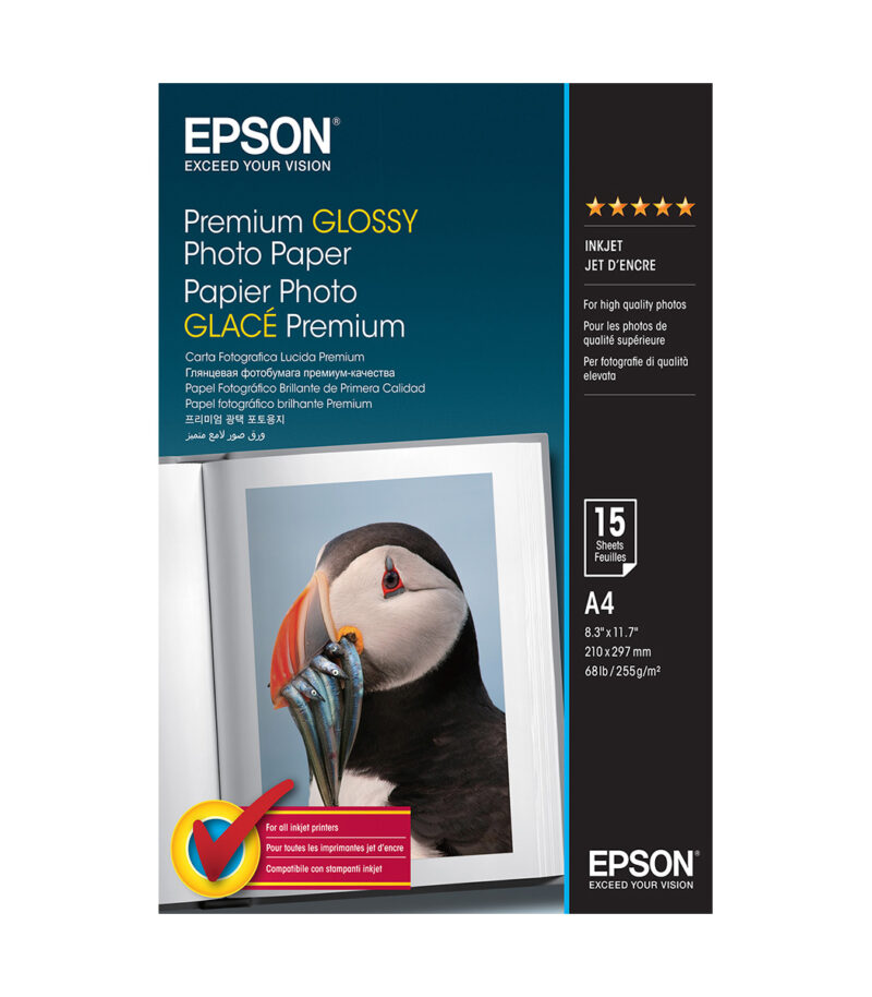 Premium Photo Paper Epson Glossy ″BEST″ A4 15Shts