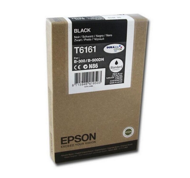 Ink Epson T6161 C13T616100 Black with pigment ink - 76ml - 3k Pgs