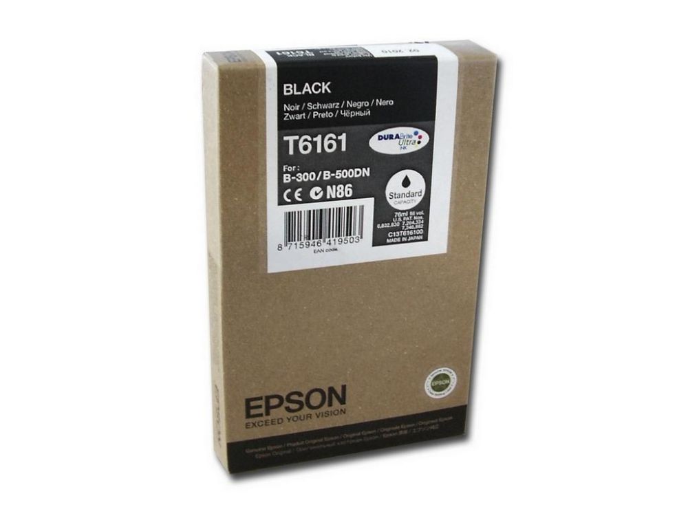 Ink Epson T6161 C13T616100 Black with pigment ink - 76ml - 3k Pgs