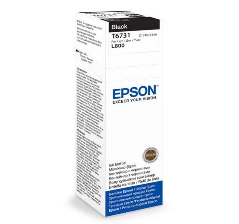 Ink Epson T67314A Black in bottle (70ml) Dye Colour Ink