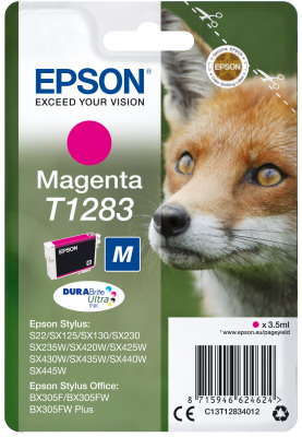 Ink Epson T12834011 Magenta with pigment ink new series Fox-Size M
