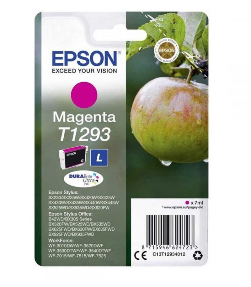 Ink Epson T12934010 Magenta with pigment ink new series Apple -Size L