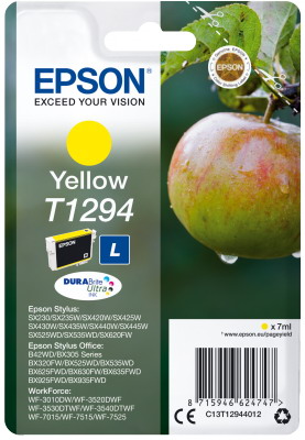 Ink Epson T12944010 Yellow with pigment ink new series Apple -Size L