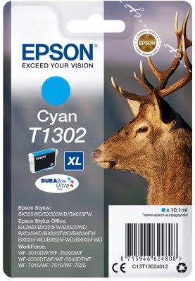 Ink Epson T13024010 Cyan with pigment ink new series Stag-Size XL