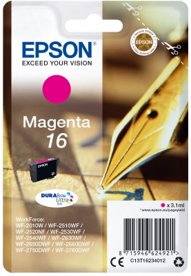 Ink Epson T162340 Magenta with pigment ink