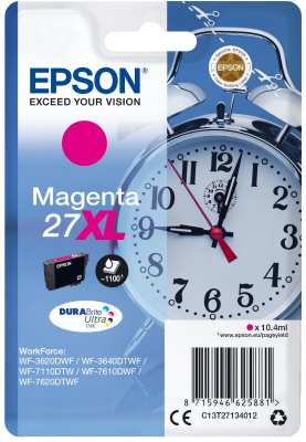 Ink Epson 27XL C13T27134010 Magenta Crtr -1100Pgs - 10.4ml