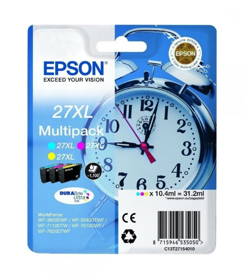 Ink Epson 27XL C13T27154010 3Colors (C-M-Y) 31.20ml
