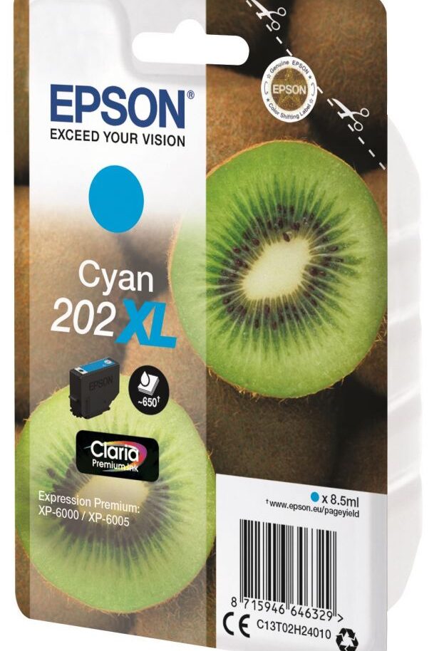 Ink Epson T02H24 C13T02H24010 Cyan - 8.5ml