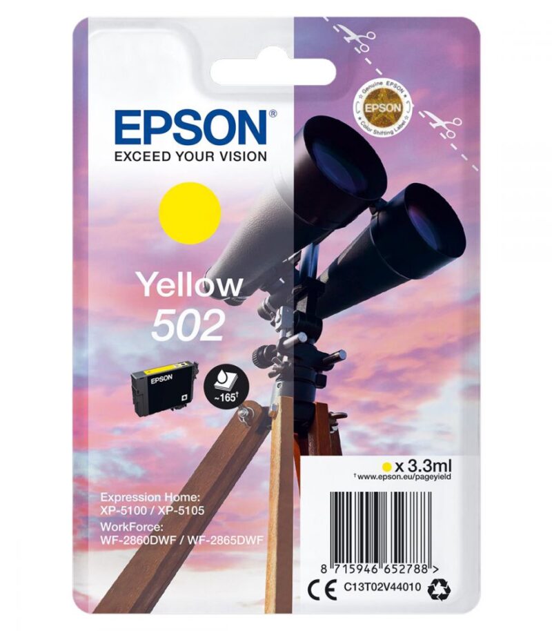 Ink Epson T02V44 C13T02V44010 Yellow - 3.3ml