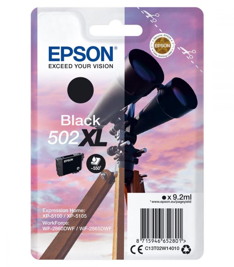 Ink Epson T02W14 C13T02W14010 Black XL - 9.2ml