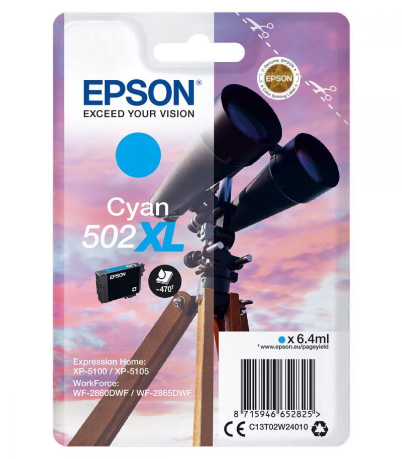 Ink Epson T02W24 C13T02W24010 Cyan XL - 6.4ml