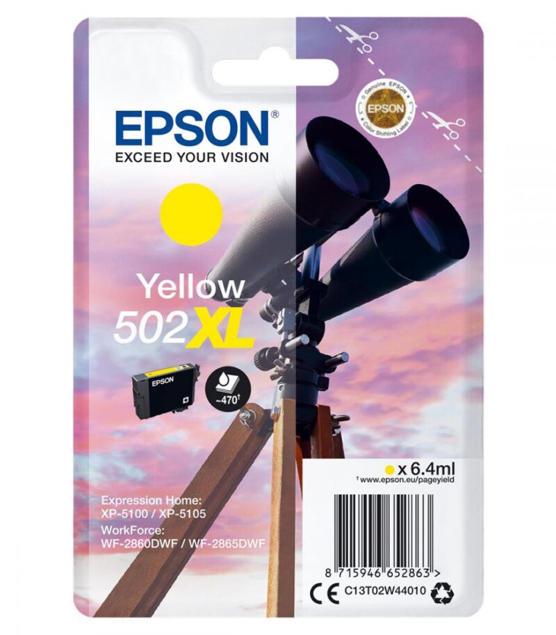 Ink Epson T02W44 C13T02W44010 Yellow XL - 6.4ml