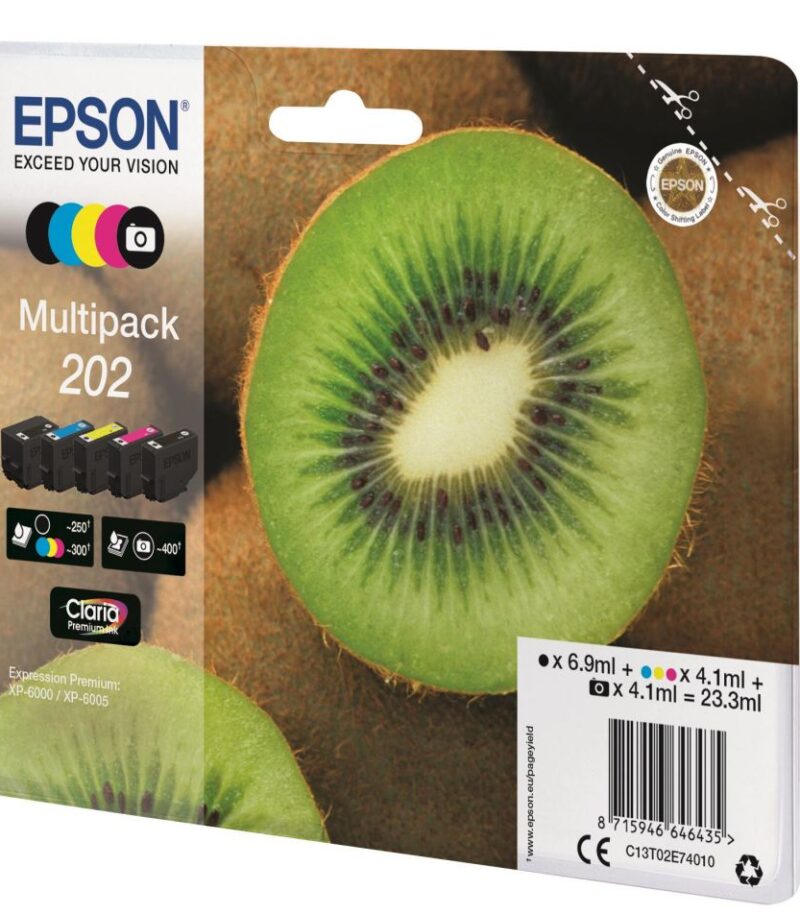 Ink Epson T02E74 C13T02E74010 Multi Pack 1x6.9ml 4x4.1ml