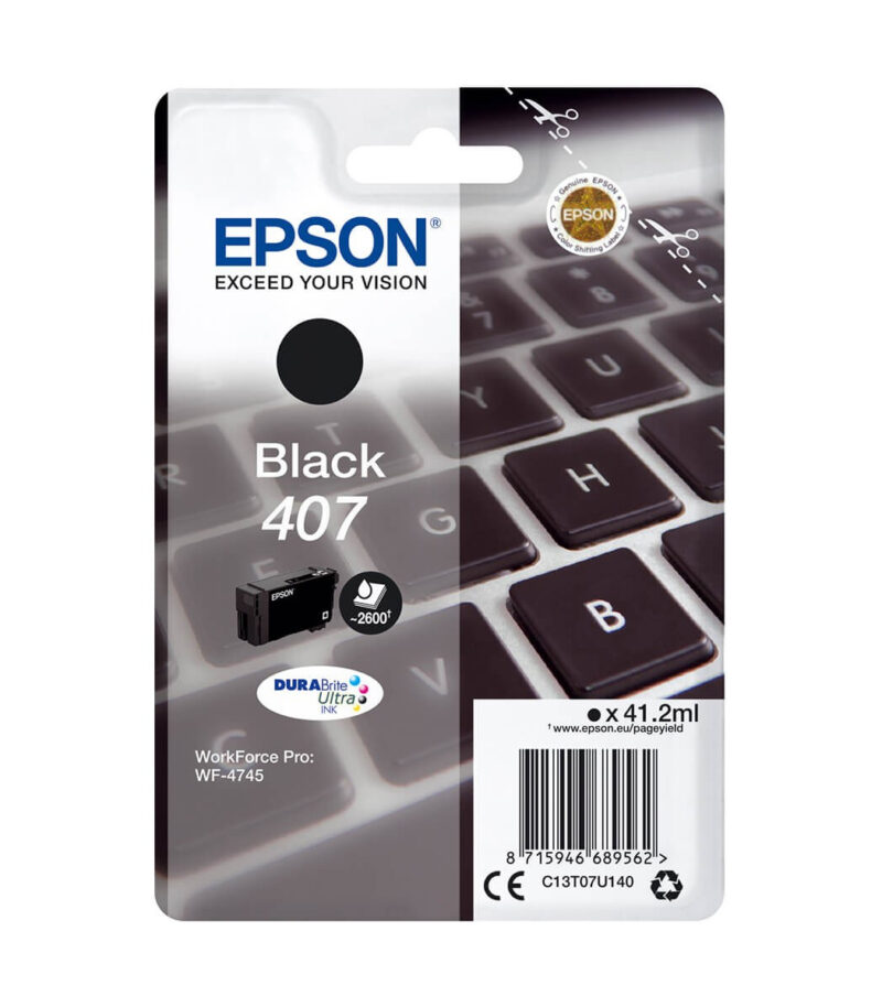 Ink Epson T07U1 C13T07U140 Black - 38.1 ml