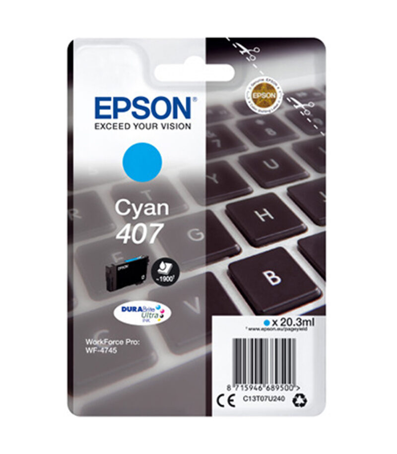 Ink Epson T07U2 C13T07U240 CYAN - 38.1 ml