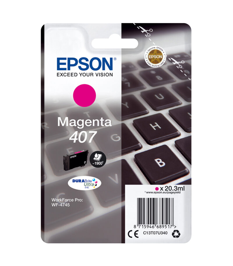 Ink Epson T07U3 C13T07U340 Magenta - 38.1 ml
